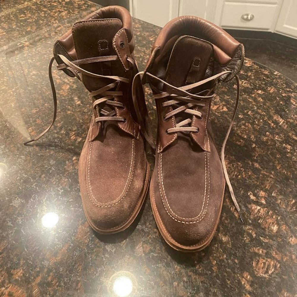 Magnanni Suede Lace Boot 10 Men (Excellent Condition) Made in Spain